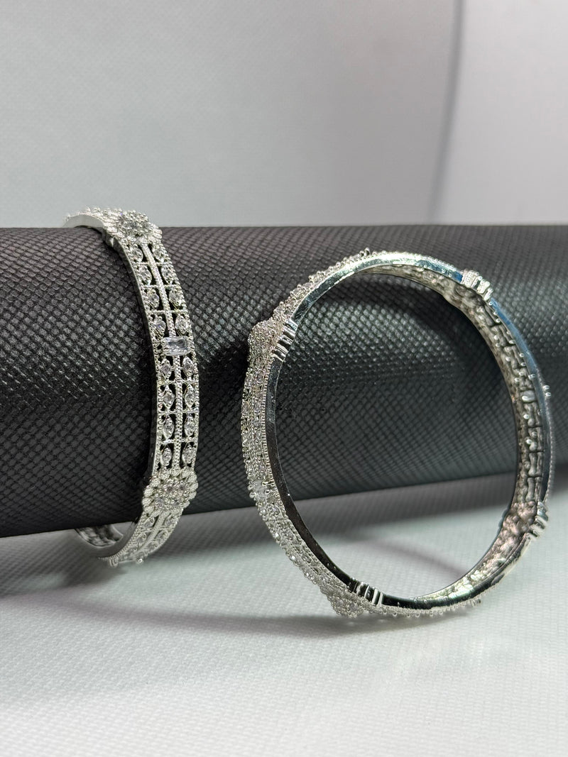Dual-Tone Elegance Bangles