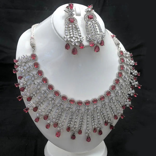 Ruby Elegance Necklace Set